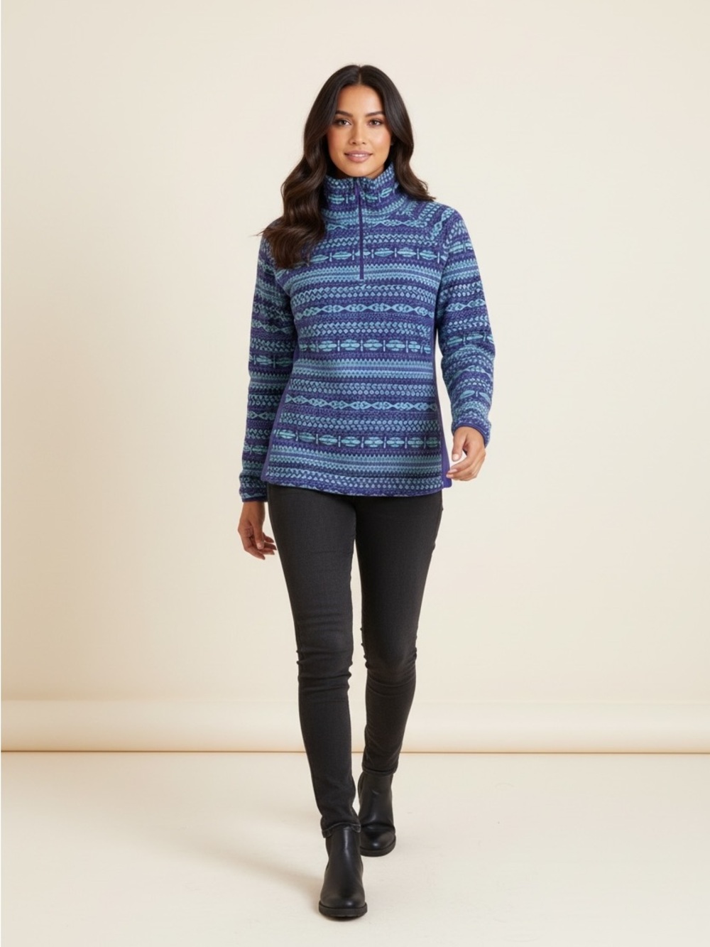 Columbia Women's Glacial IV Print Half-Zip Fleece Pullover